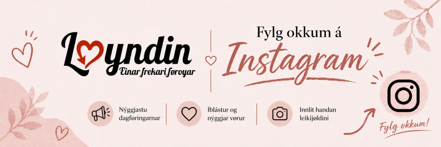 Fylg okkum &aacute; Instagram