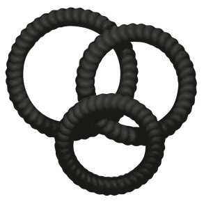 You2Toys Lust penisringur Trio - svart
