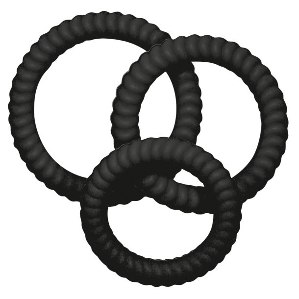 You2Toys Lust penisringur Trio - svart