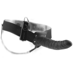 Fetish Fantasy Series Vibrating Hollow Strap-On - myrkt h&uacute;&eth;litt