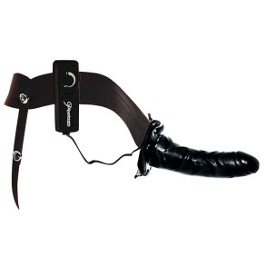 Fetish Fantasy Series Vibrating Hollow Strap-On - svart