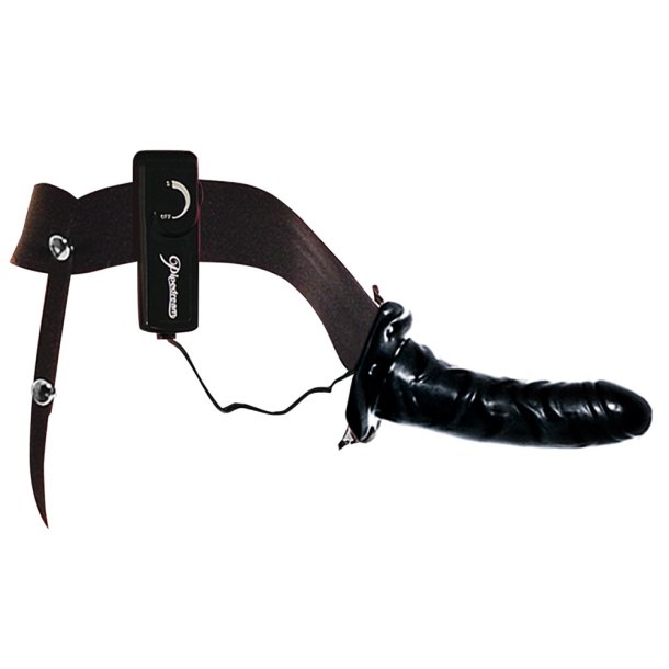 Fetish Fantasy Series Vibrating Hollow Strap-On - svart