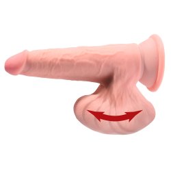 King Cock Plus Triple Density Cock with Swinging Balls - lj&oacute;st h&uacute;&eth;litt - � 4,4 cm