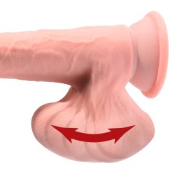 King Cock Plus Triple Density Cock with Swinging Balls - lj&oacute;st h&uacute;&eth;litt - � 5,4 cm