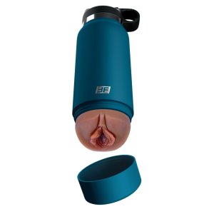 PDX Plus Fuck Flask Private Pleaser - Blue/Brown
