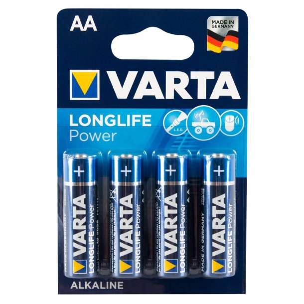 4 stk Varta AA Battar (LR6)