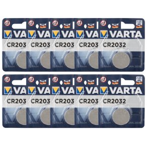 Varta 10 x 1 battar&iacute; CR2032