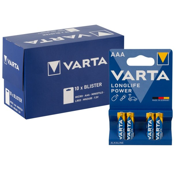 Varta battar&iacute; AAA 10x4