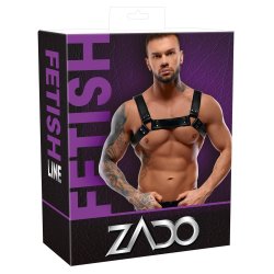 ZADO klassiskt le�urharness til menn