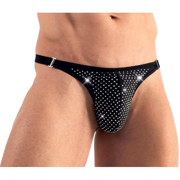 Svenjoyment svartur strongur vi� litf�grum strassi
