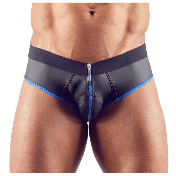 Svenjoyment svartur jockstrap vi� bl�um kantum