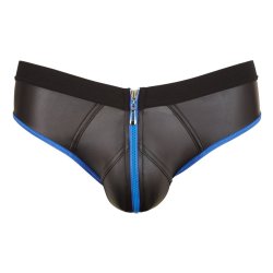 Svenjoyment svartur jockstrap vi� bl�um kantum