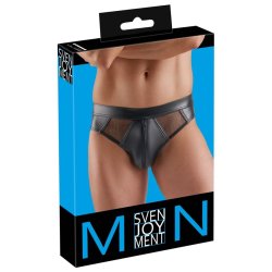 Svenjoyment svartar wetlook-undirbuksir vi� neti