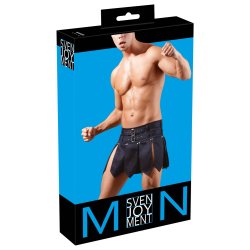 Svenjoyment svart kilt vi� tveimum beltum