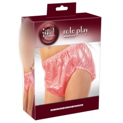 Fetish Collection bleikar PVC-trussur til vaksin