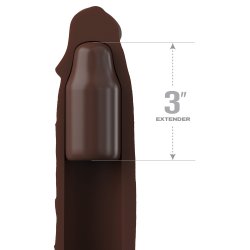 Fantasy X-Tensions Elite 3 tumma Silicone X-tension with Strap
