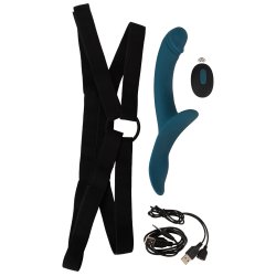Strap on sett vi� vibrator