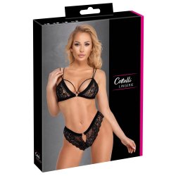 Cottelli svart blondusett vi� fl�jlsbondum