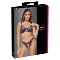 Cottelli lilla wetlook-sett vi� ringum