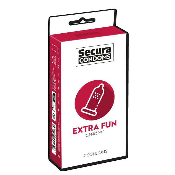 Extra Fun h�tir vi� rillum 12. stk.