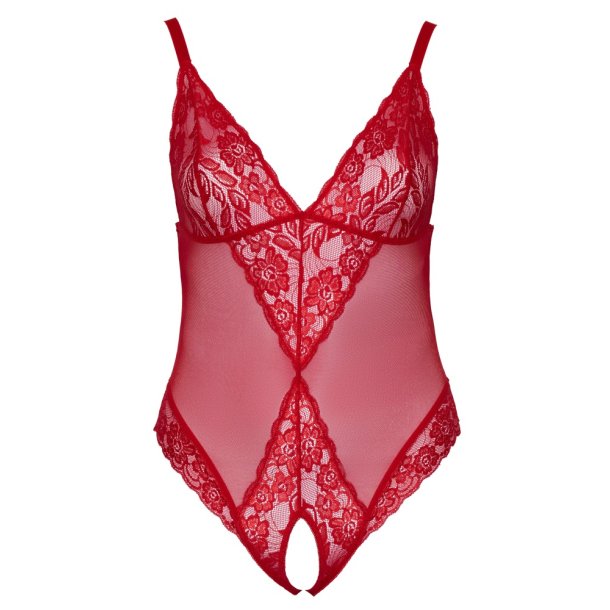 Cottelli Curves reytt net- og blondu-body