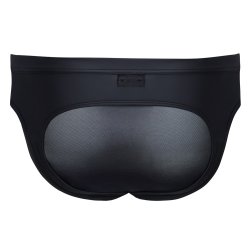 Svartur jockstrap vi� neti og snarl�si