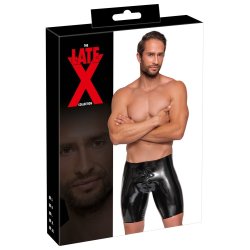 Late X svartar latexshorts vi� longum snarl�si