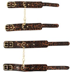 Bondage-sett vi� leopardmynstri