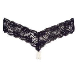Cottelli svartur blondustrongur vi� perlur��