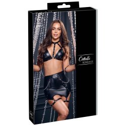 Cottelli Bondage svart sett vi� pilsi og handli�sbondum