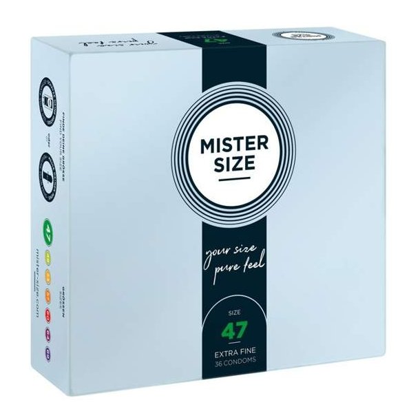 Mister Size 47 mm h�tir - 36 stk.