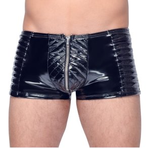 Black Level svartar lakkboxershorts � bikersni�i