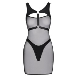 Svartur netkj�li vi� harness og g-streingi