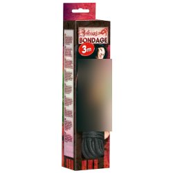 Bad Kitty svart bindireip - 3 m
