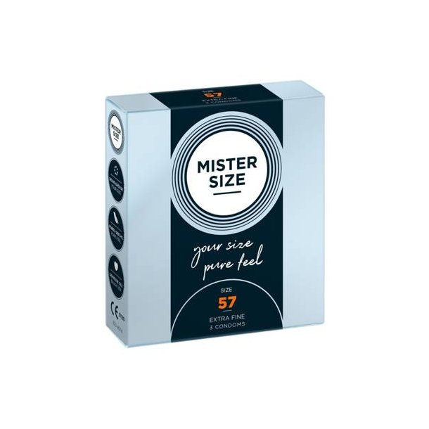 Mister Size 57 mm h�tir - 3 stk.