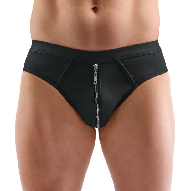 Svartur jockstrap vi� neti og snarl�si