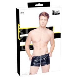 Black Level svartar lakkboxershorts vi� snarl�si