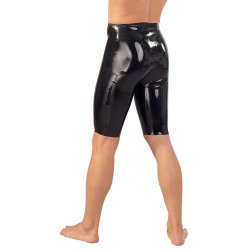 Late X svartar latexshorts til menn vi� hylki