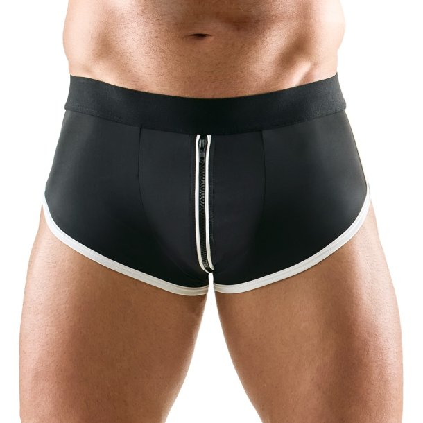 Svartur jockstrap vi� hv�tum kantum