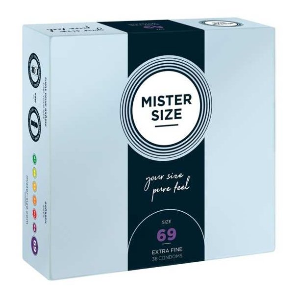 Mister Size 69 mm h�tir - 36 stk.