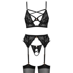 Tr�parta� blondusett vi� gyltum hj�rtum