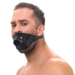 Late X lateks-gag vi� opnum munnstykki