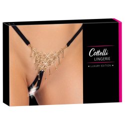 Cottelli svartur strongur vi� gyltum pr��i