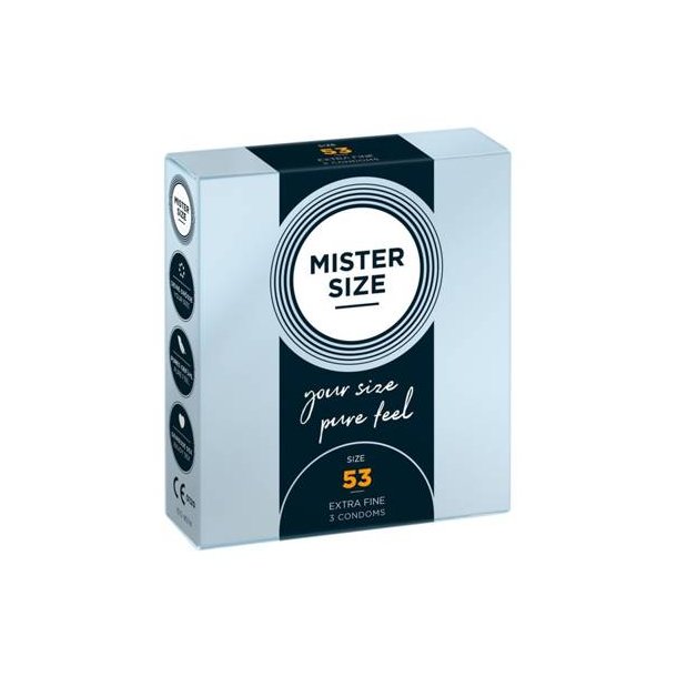 Mister Size 53 mm h�tir - 3 stk.