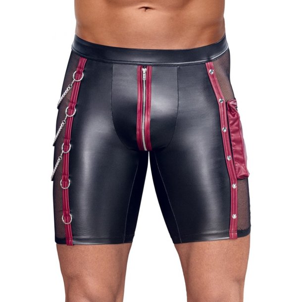 NEK svartar boxershorts vi� rey�um strikum og ketum