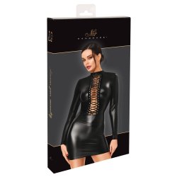 Svartur wetlook-kj�li vi� sn�ring framman