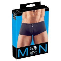 Svenjoyment svartar boxershorts vi� silvurlittum tr�stknappum