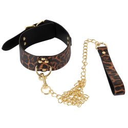 Bondage-sett vi� leopardmynstri