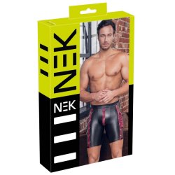 NEK svartar boxershorts vi� rey�um strikum og ketum
