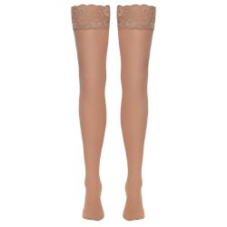Cottelli h��littir sokkar til sokkahaldara vi� 9 cm blondum